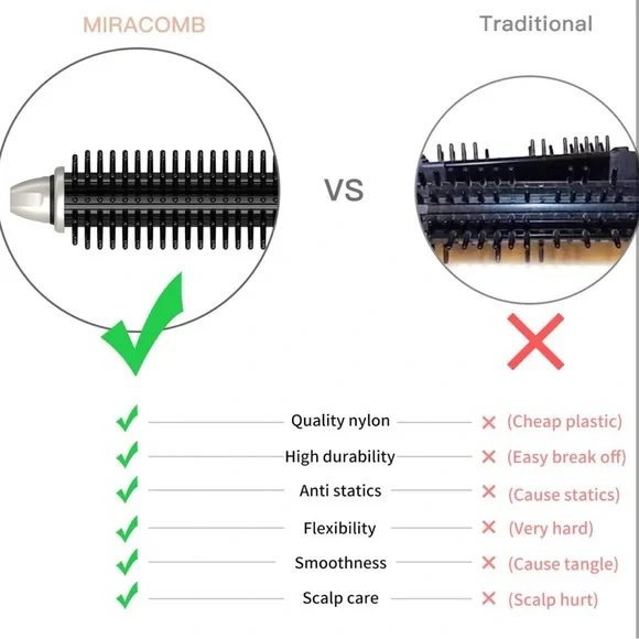 Hair Curler Straightening Brush